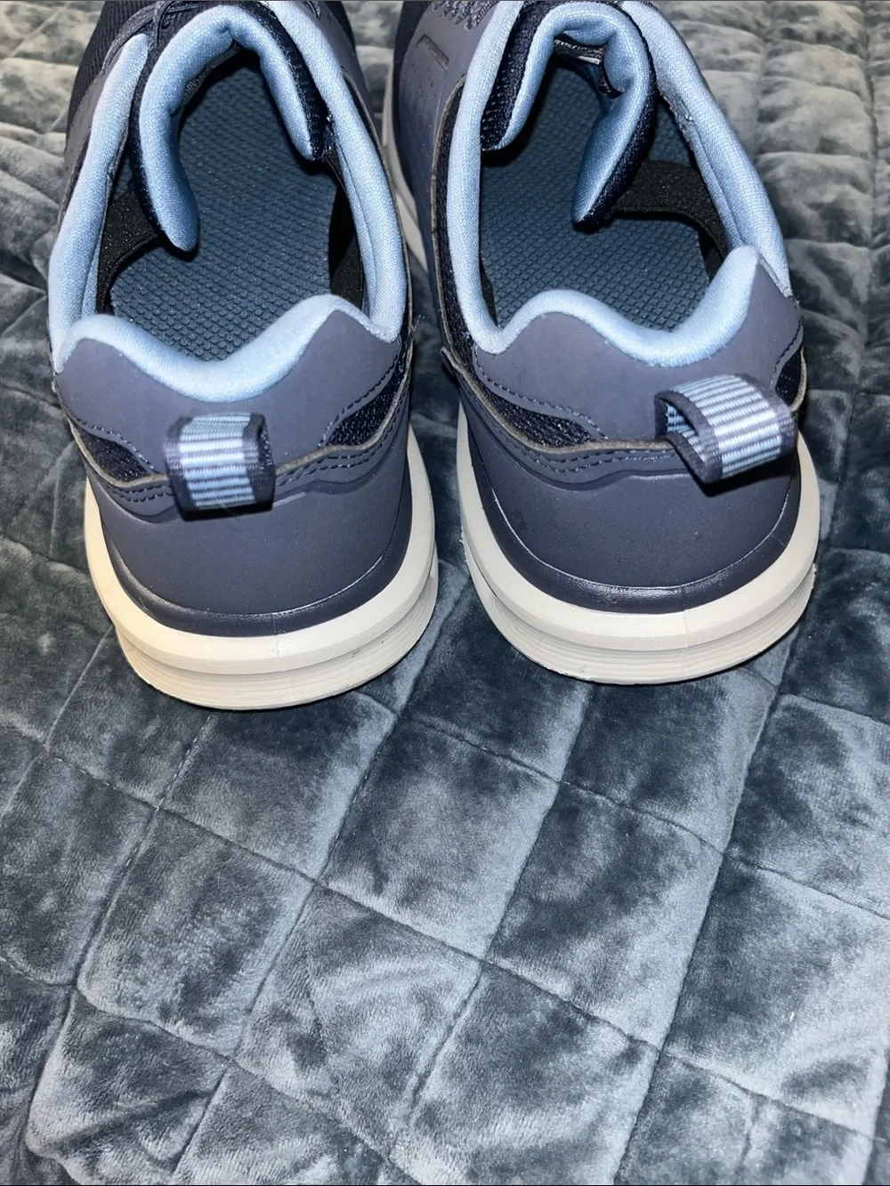 Skechers Men’s Navy and Light Blue Athletic Sneakers
